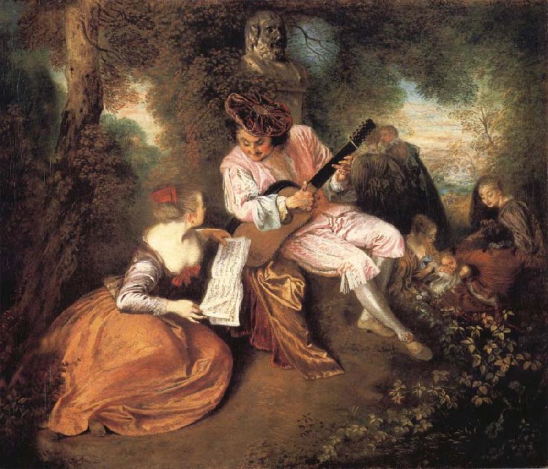 Jean-Antoine Watteau The scale of love China oil painting art